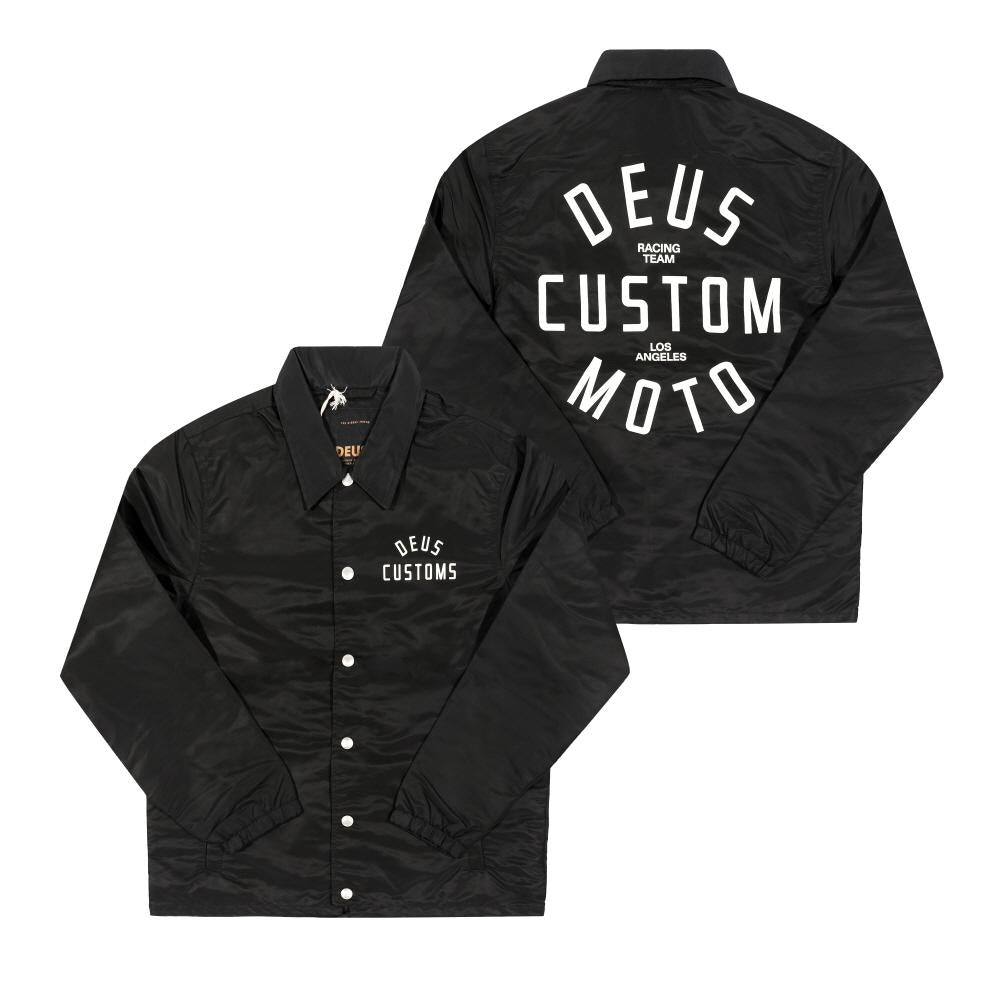 Deus Ex Machina Nylon Coach Jacket Engineer Style Men's Jacket DMP256119 BLK