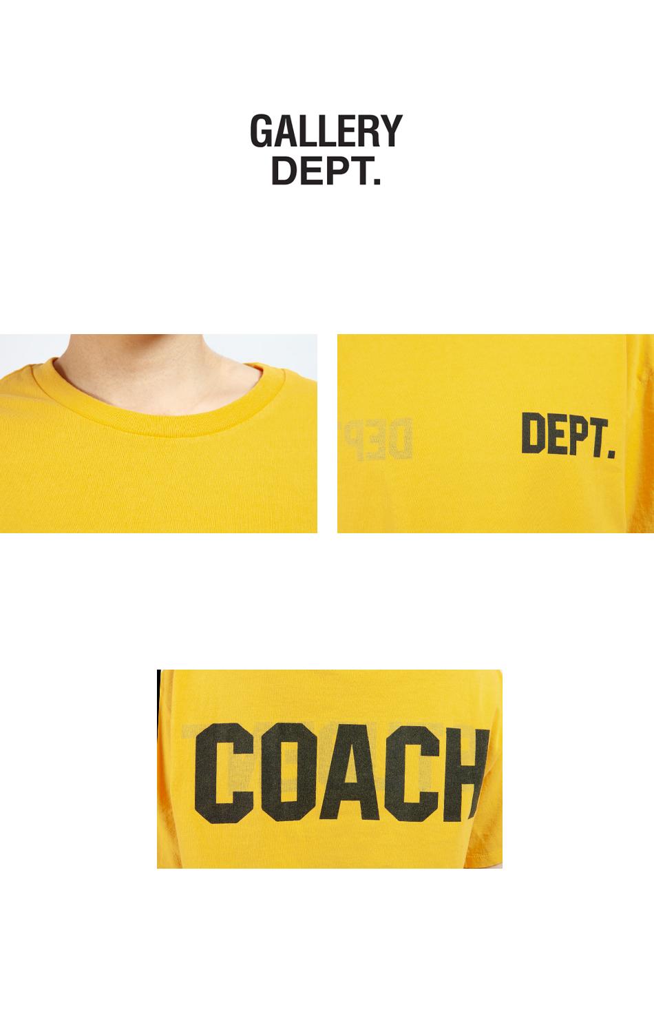 GALLERY DEPT. Student Coach Reversible DEPT Logo Short Sleeve T-S DCS 10003 GOLD