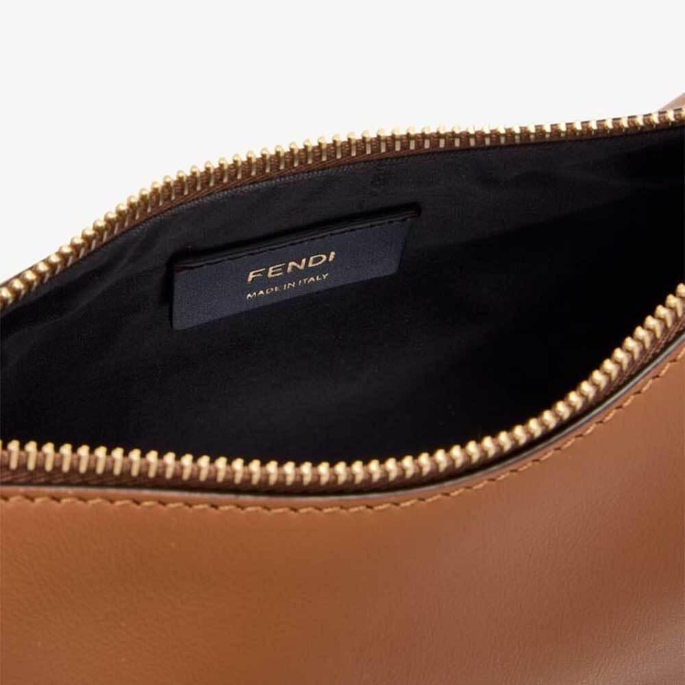 FENDI Fendigraphy Mini Leather Hobo Bag Women’s Shoulder Bag