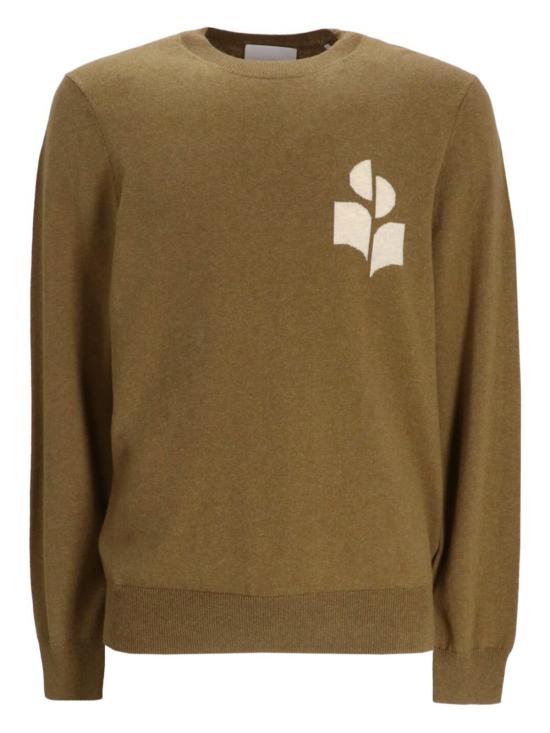 Isabel Marant Khaki Wool Crewneck Sweater Men