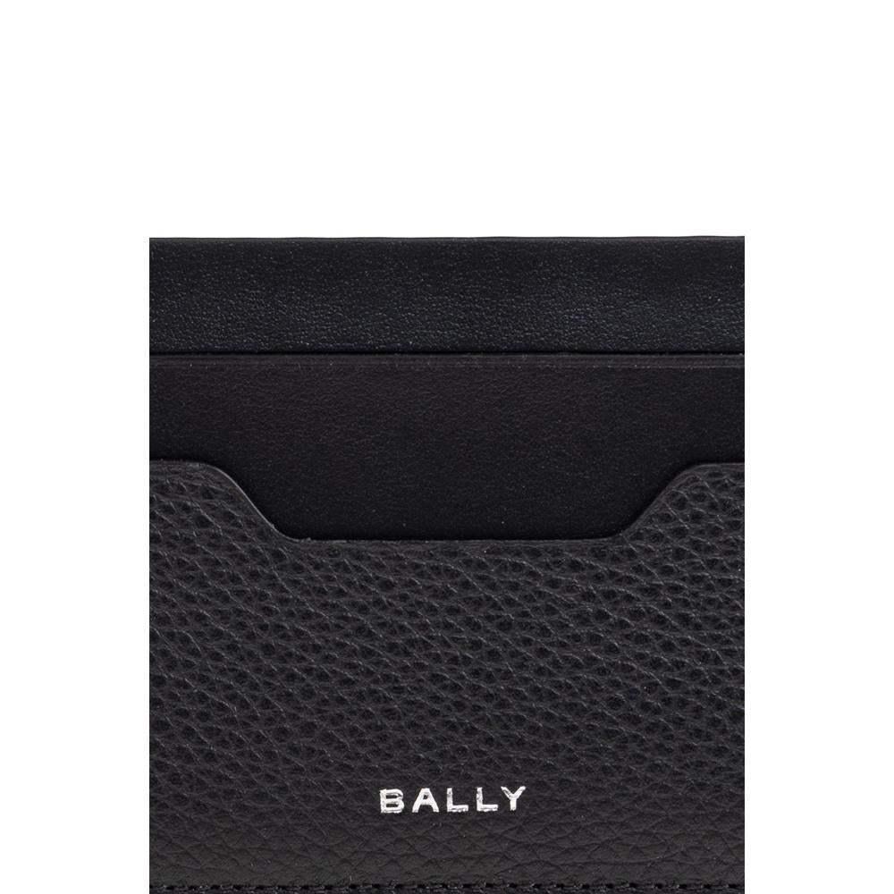 BALLY Leather Logo Card Holder Black
