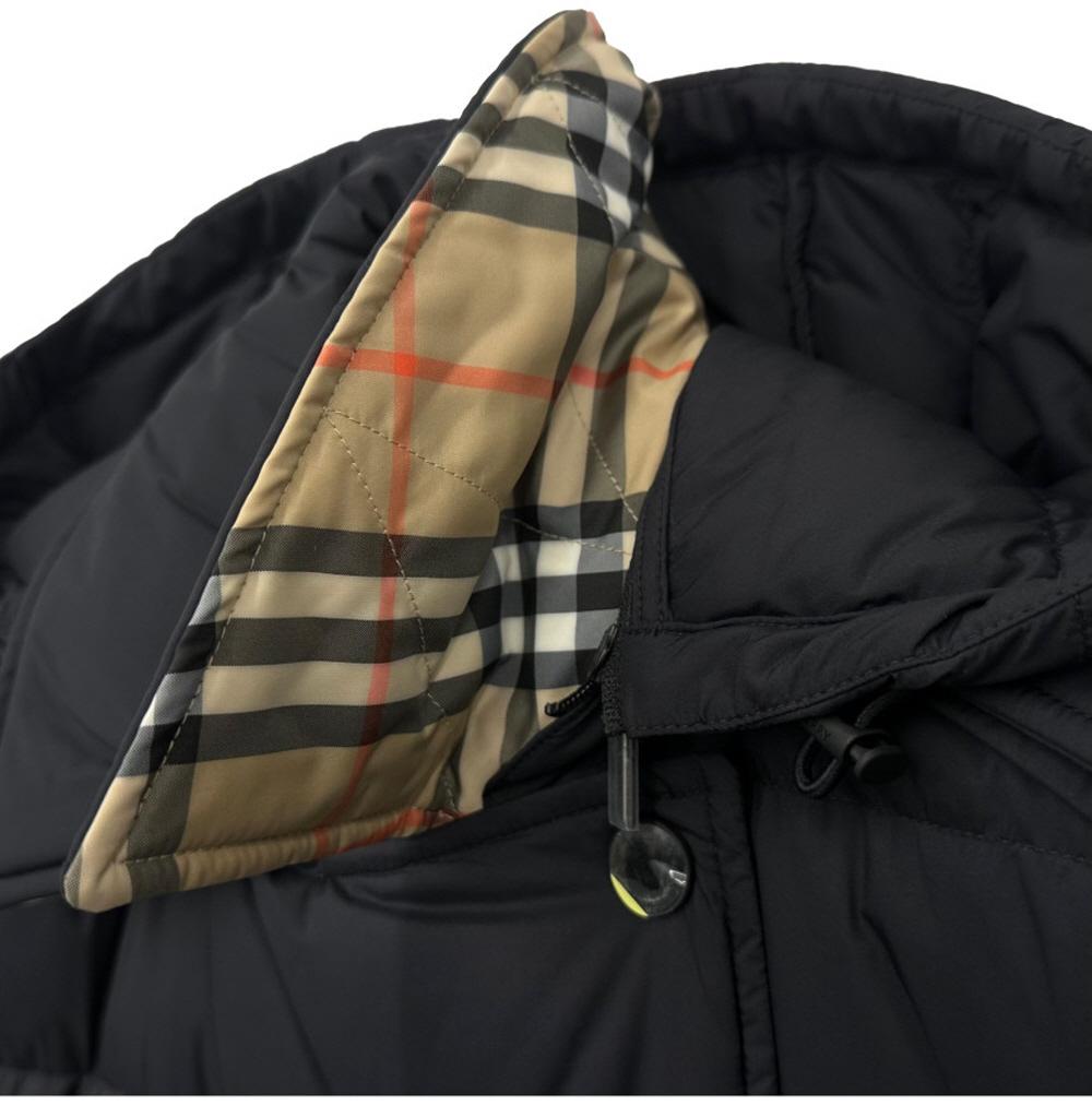 BURBERRY Belted Mid-Length Down Puffer Coat for Women Black