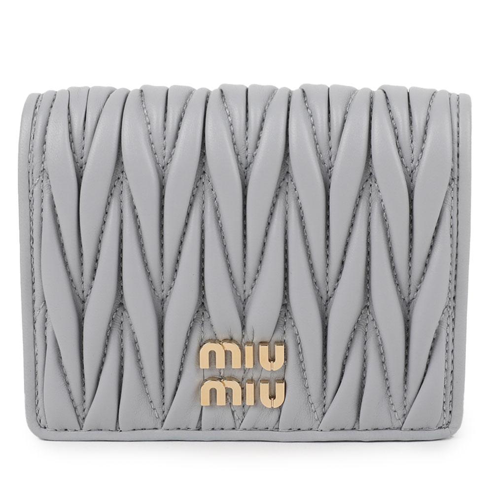 Miu Miu Matelassé Nappa Leather Bi-Fold Wallet 5MV204 AFPP F0164