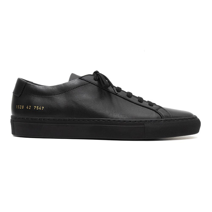Common Projects Achilles Black Leather Low-Top Sneakers Unisex