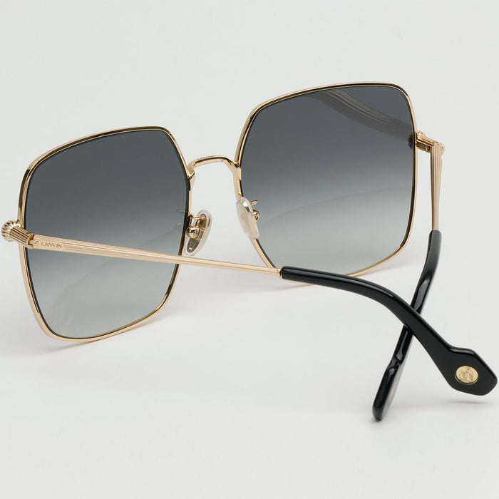 Lanvin Gold Metal Oversized Square Sunglasses LNV121SLB 714