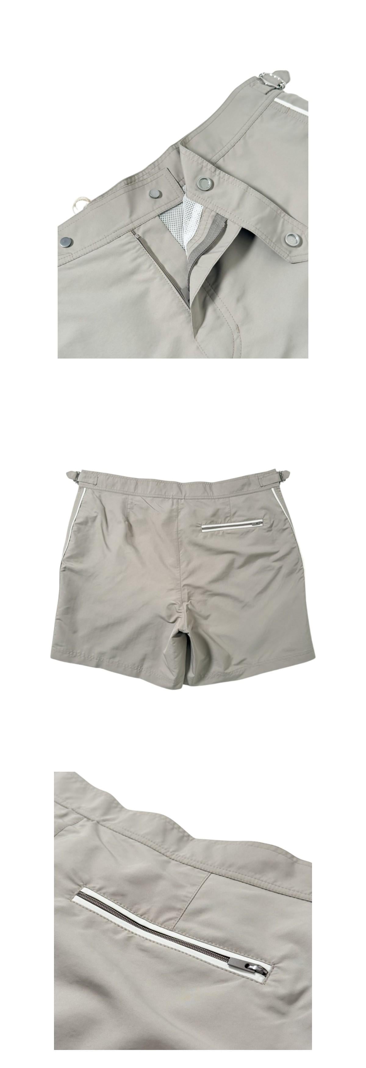 Brunello Cucinelli Nylon Swim Shorts with Waist Strap Men’s