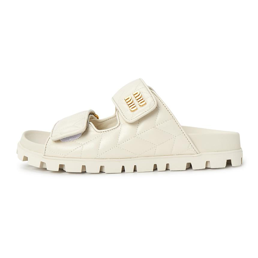 Miu Miu Matelassé Leather Women’s Slippers 5XX640 88T F0009