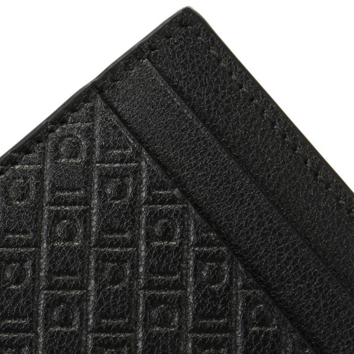 Ferragamo Monogram Leather Card Holder Black