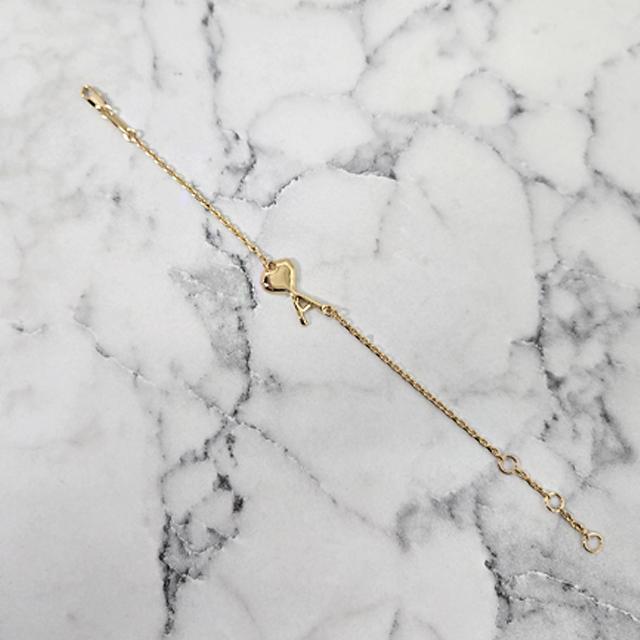 AMI Heart Logo Brass Hammered Bracelet UJW460 361 902