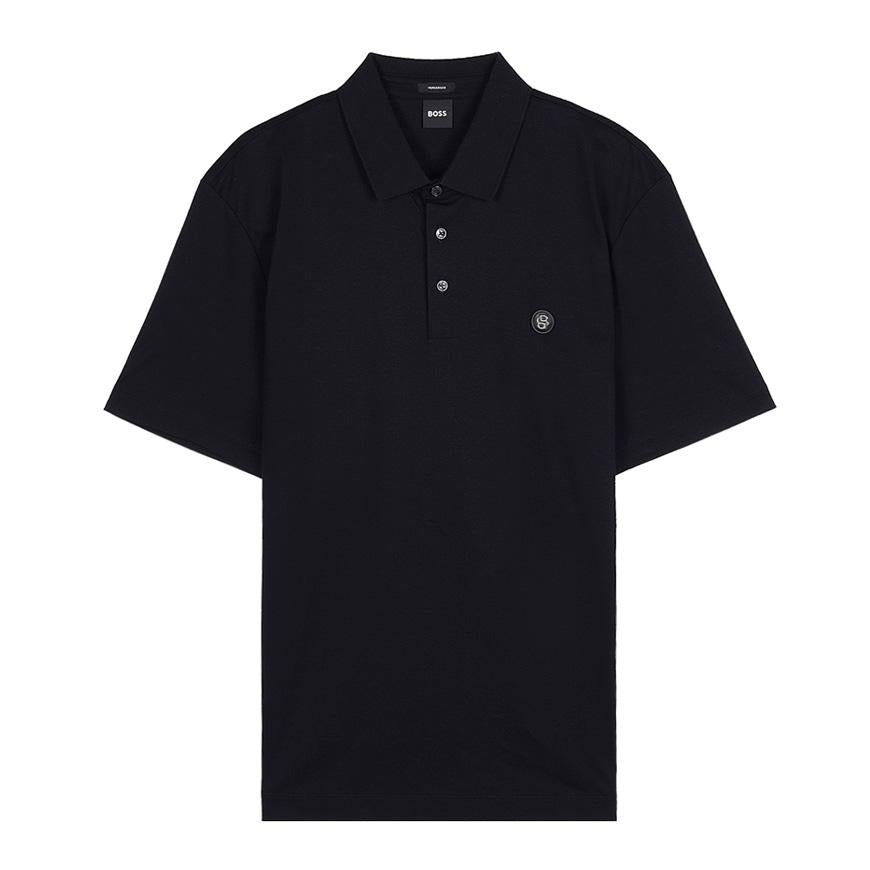 HUGO BOSS Men’s Mercerized Cotton Polo Shirt Black 505558 29 001