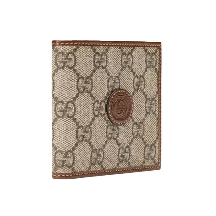 GUCCI GG Supreme Interlocking G Men's Bifold Wallet 67165292TCG
