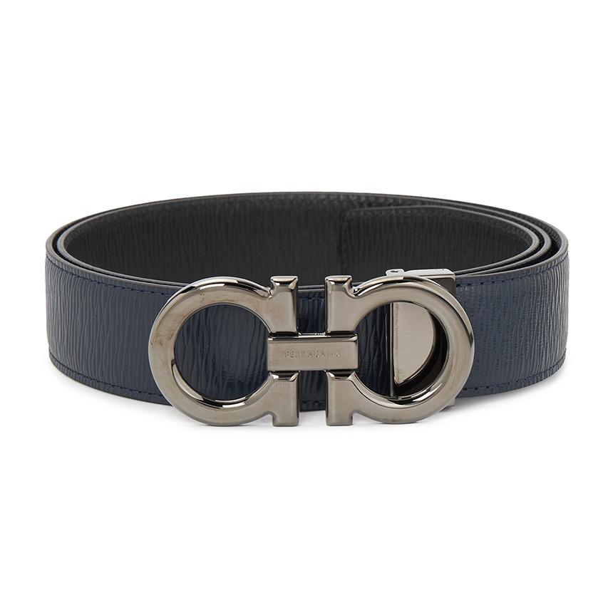 Ferragamo Gancini Reversible Men’s Leather Belt Pre-Cut 67 9710 051 0746507