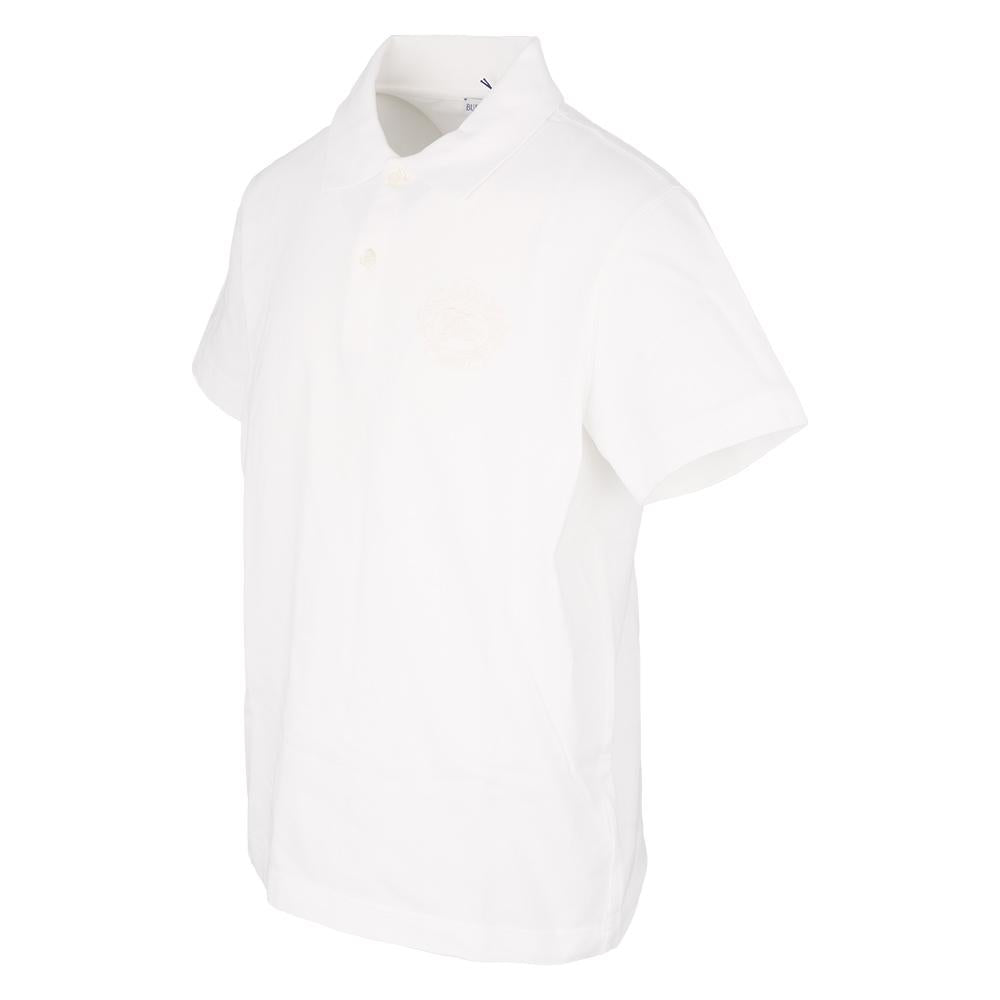 BURBERRY Logo Embroidered Short Sleeve Polo Shirt for Men