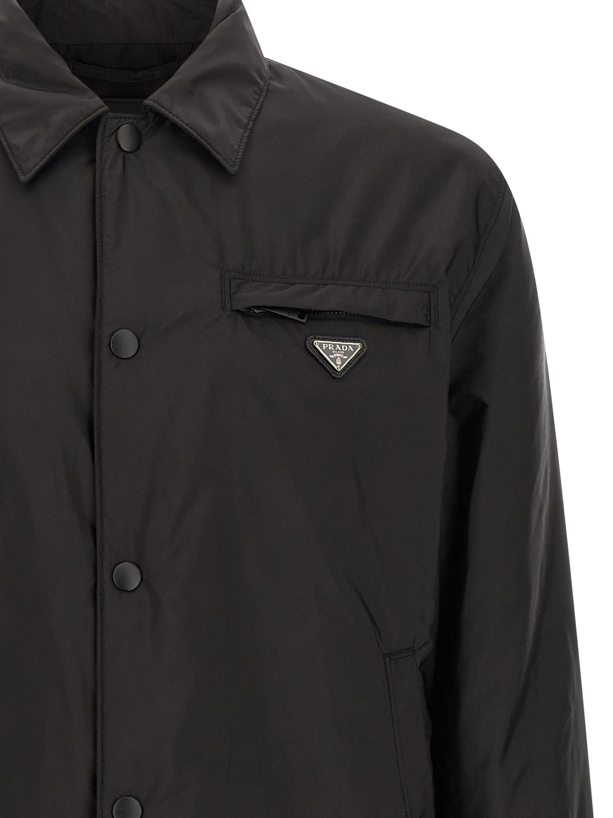 PRADA Black Nylon Casual Jacket for Men