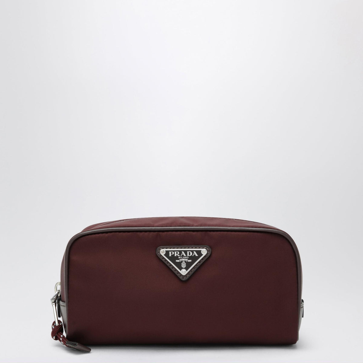 PRADA Nylon Zipper Pouch Black Men's Bag
