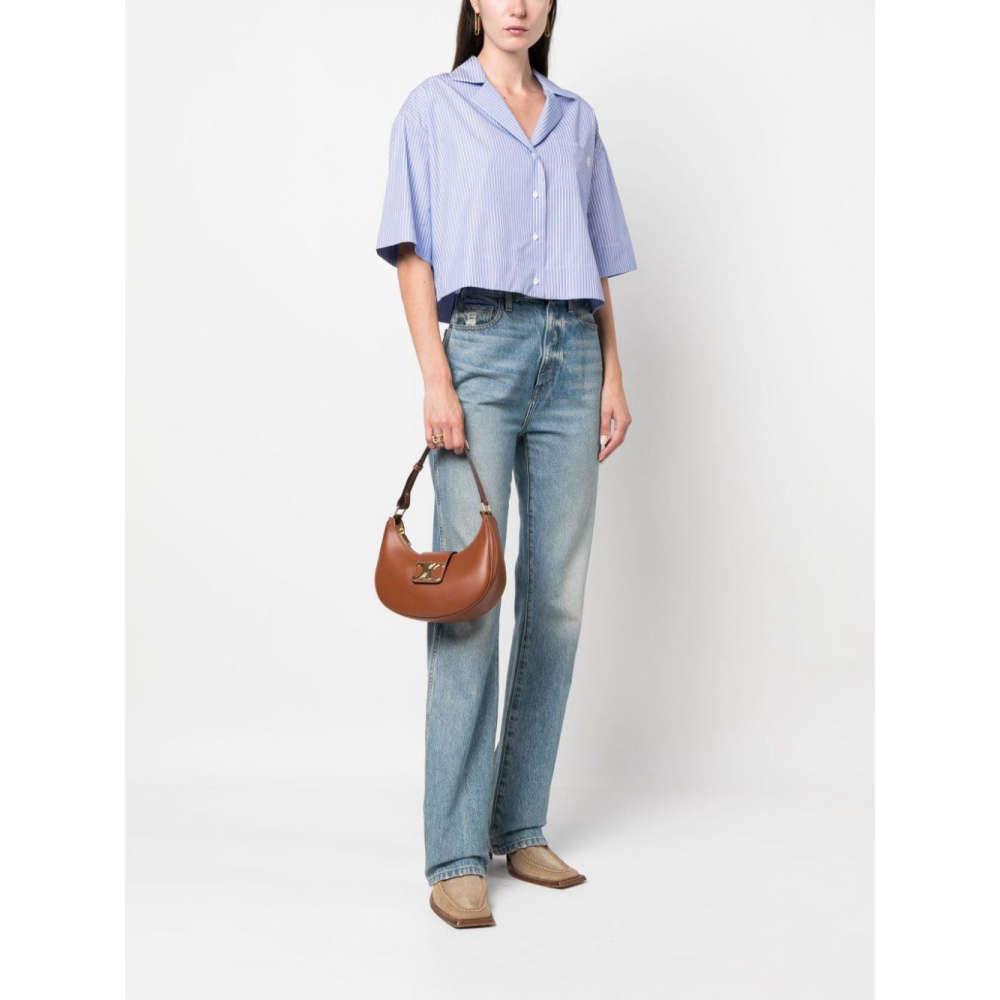 CELINE Ava Triomphe Brown Shoulder Bag