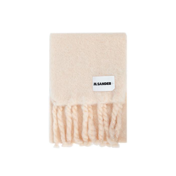 JIL SANDER Hand-Knit Wool Mohair Long Scarf J40TE0118 J40041 638