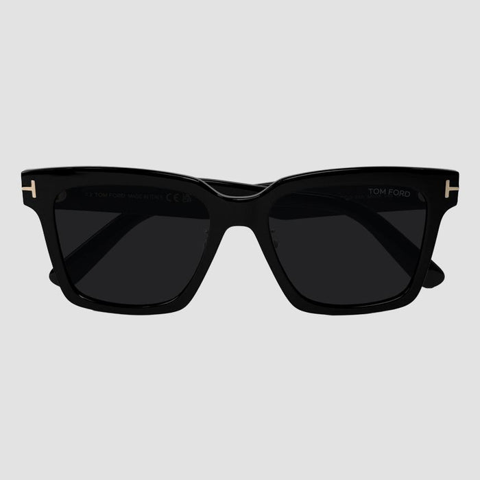 TOM FORD Asian Fit Square Acetate Sunglasses TF1160K 01A