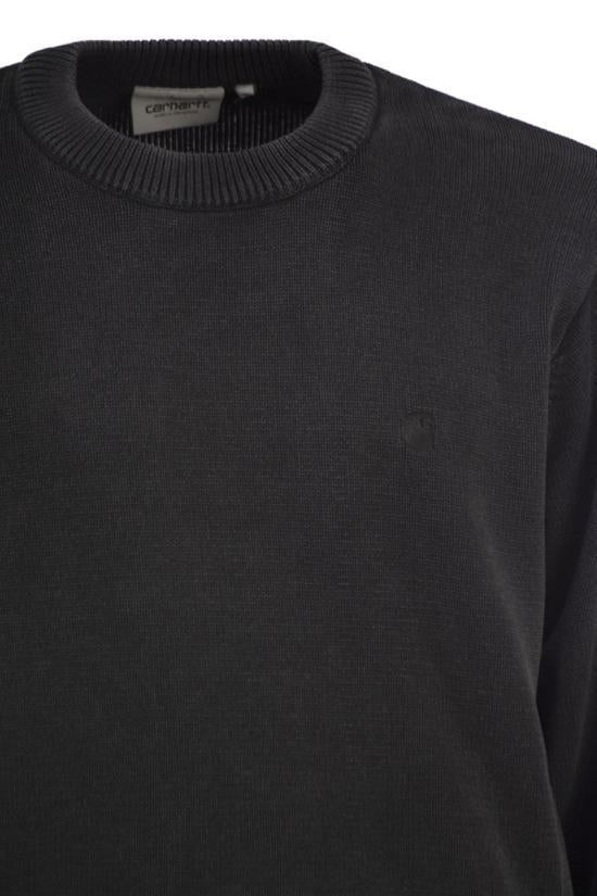 CARHARTT WIP Black Knit Crewneck Sweater for Men