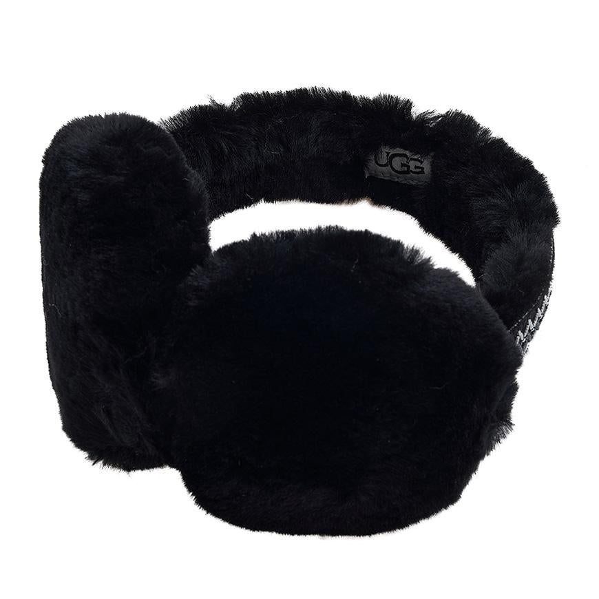 Ugg Tasman Sheepskin Earmuffs Black Women’s Jewelry Accessory