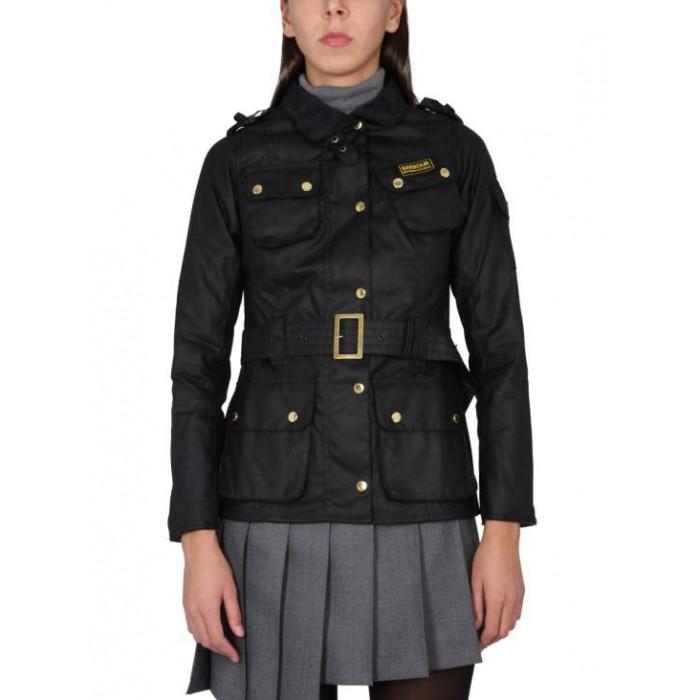 Barbour Black Waxed Jacket Women's Mid Boots LWX0003 BK51