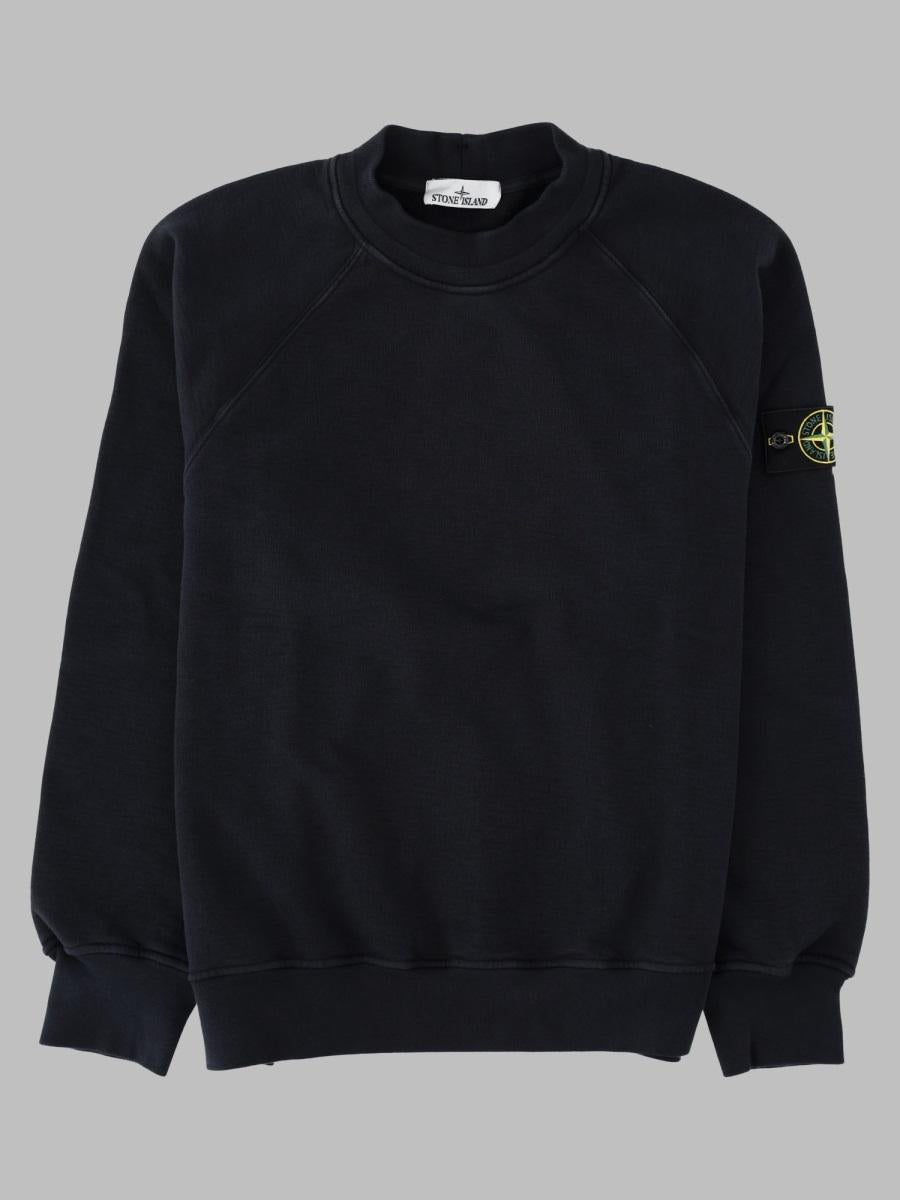 STONE ISLAND Cotton Crewneck Sweatshirt Men’s Black