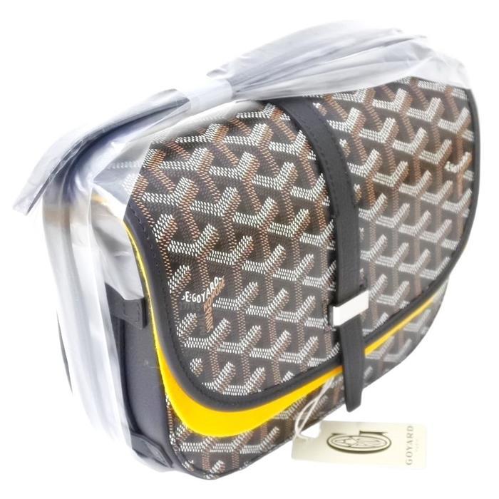GOYARD Belvedere PM Crossbody Bag Black Leather BELVE3PMLTY01CG01P