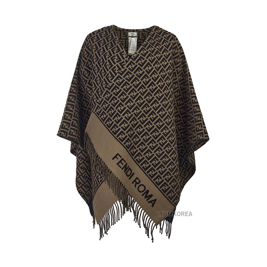 FENDI Women’s Wool Cashmere Poncho Black