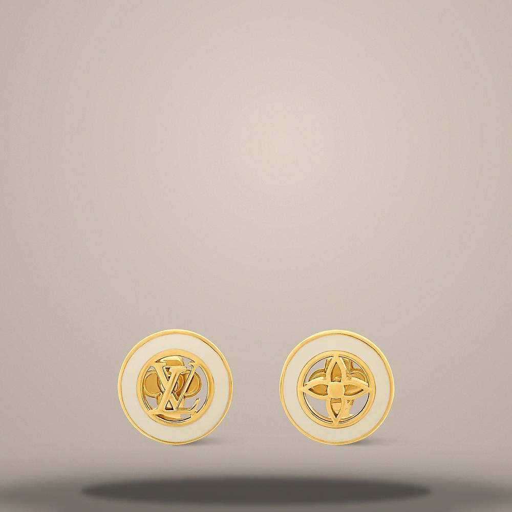 Louis Vuitton Gold-Tone Metal LV Nautical Earrings M03921