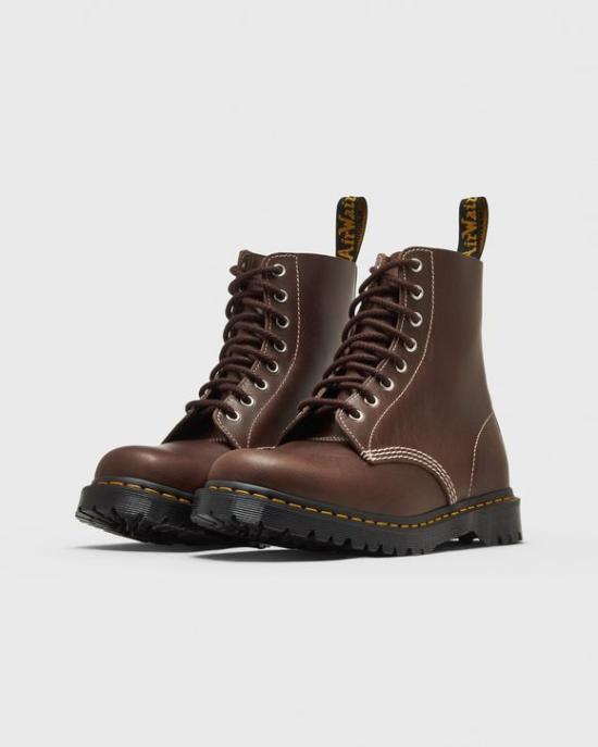 Dr.Martens Black Leather Lace-Up Combat Boots 43326201 DOM