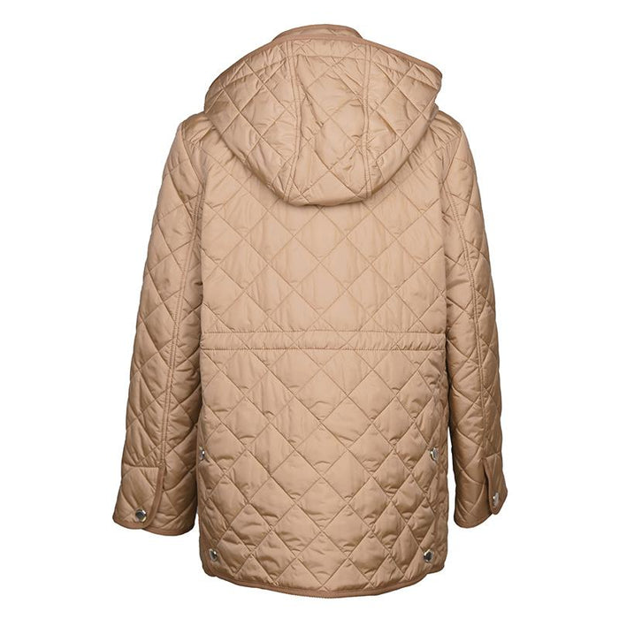 BURBERRY Diamond Quilted Detachable Hood Jacket Unisex