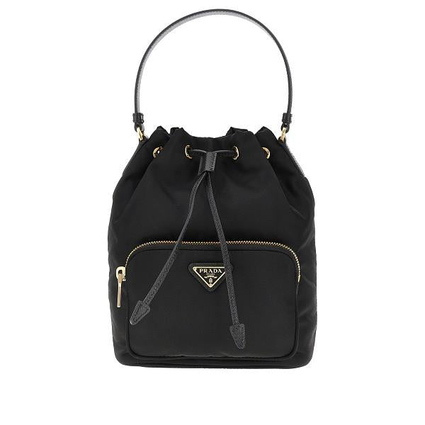 PRADA Black Leather Shoulder Bag