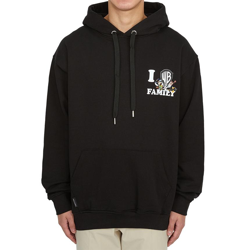 FAMILY FIRST x WB I Love Mens Hoodie Black