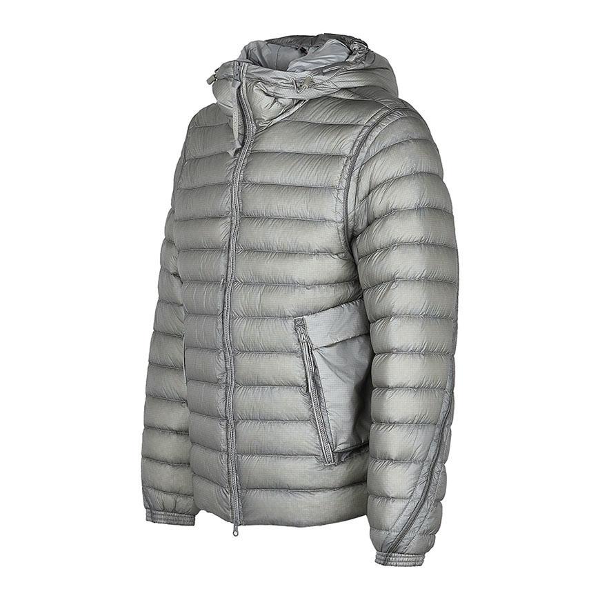 CP Company Men DD Shell Hooded Goggle Down Puffer Jacket Gray