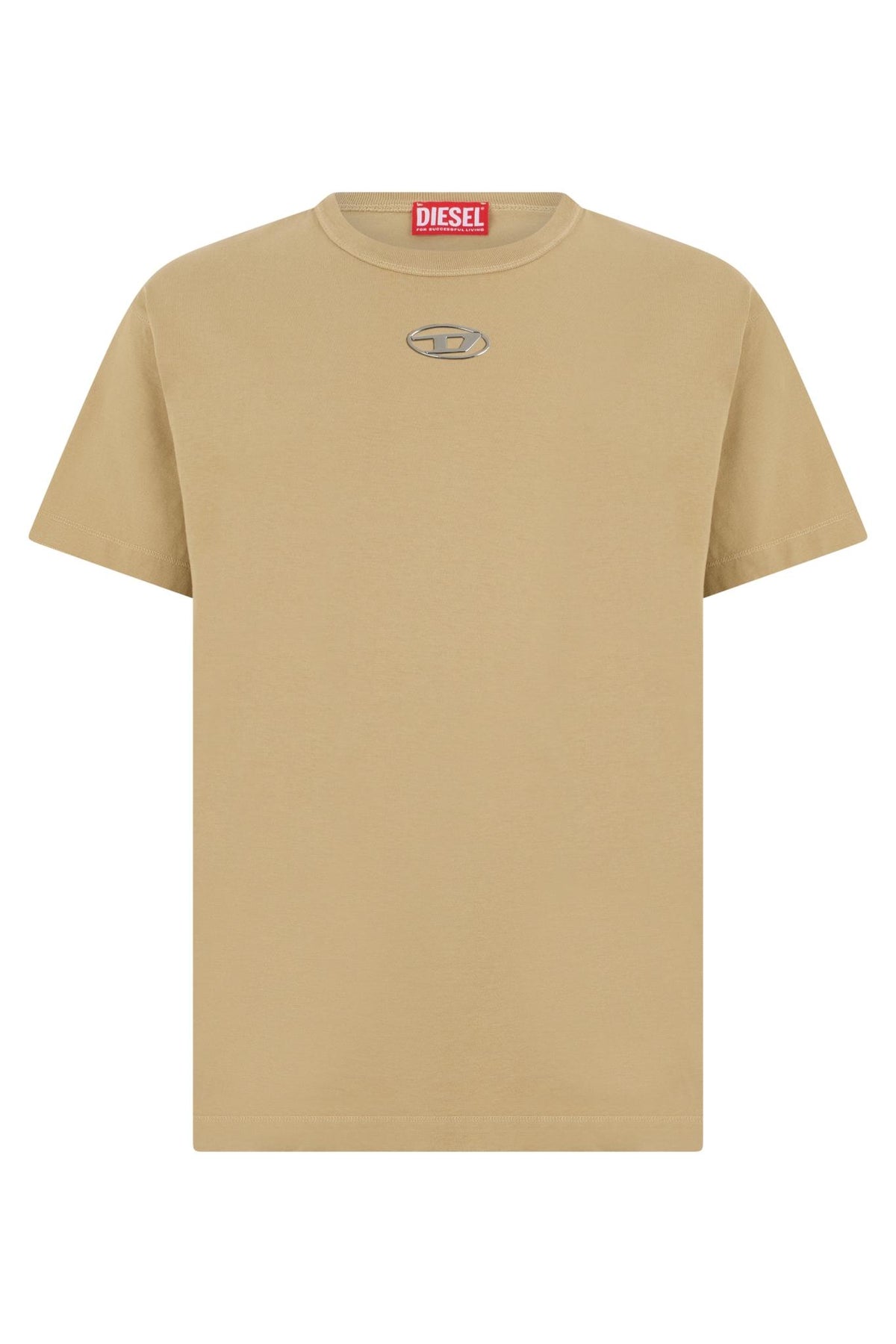 DIESEL Short Sleeve Cotton T-Shirt Black Men’s