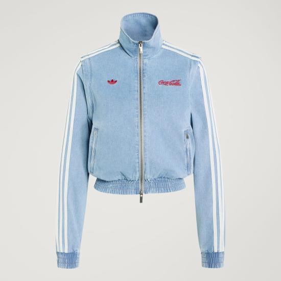 Adidas Women’s Track Jacket KY7548 Denim DOM