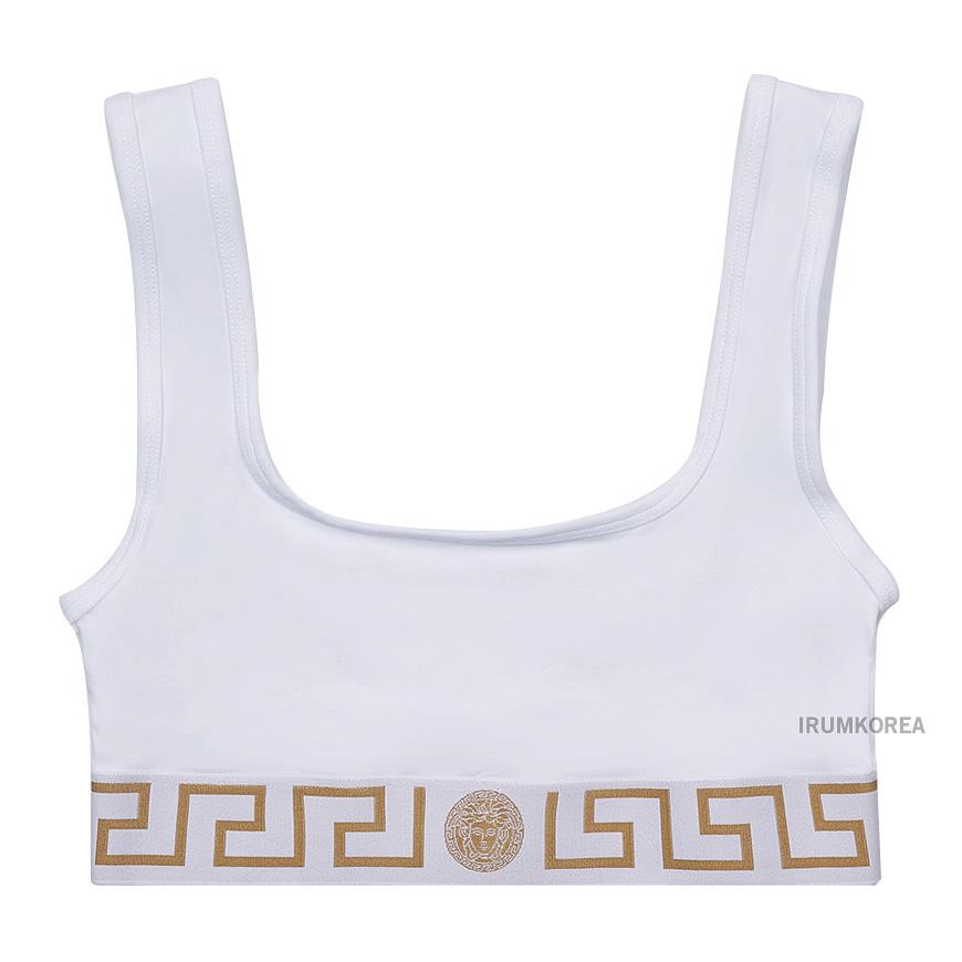 Versace Greca Sleeveless Underwear Top for Women 1013323 1A10011 A1001