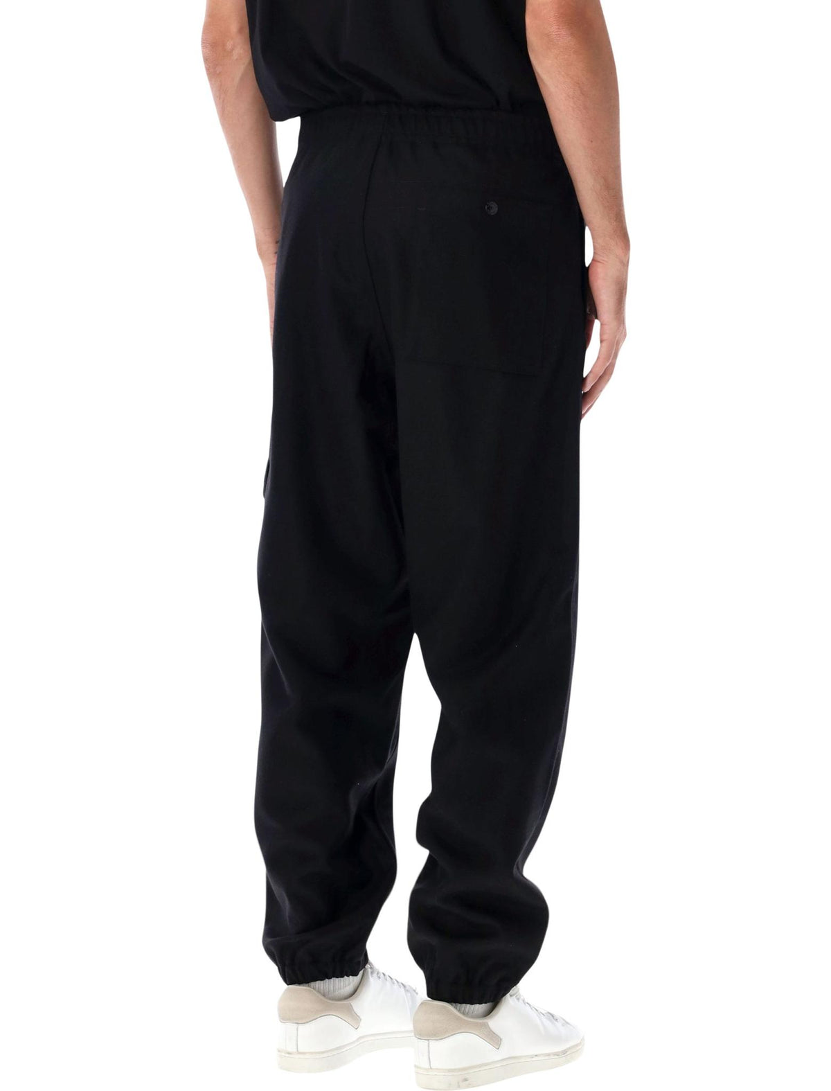 STONE ISLAND Black Wool Blend Suit Trousers for Men