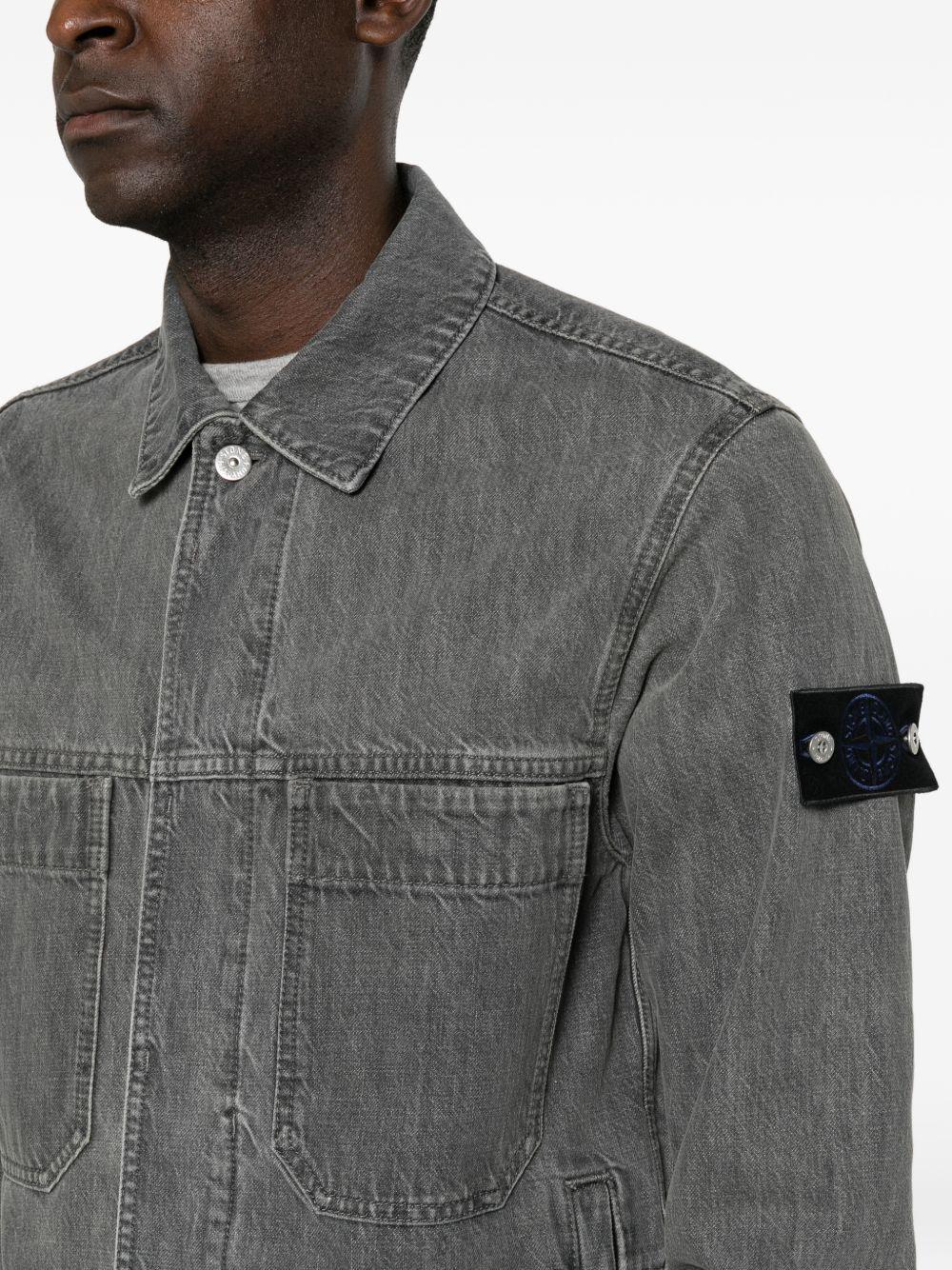 STONE ISLAND Indigo Denim Trucker Jacket Men