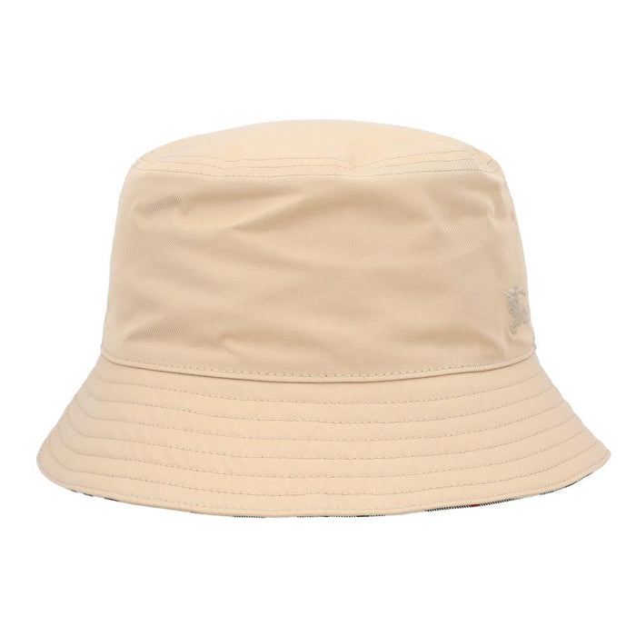 BURBERRY Reversible Check Equestrian Knight Logo Bucket Hat 8117735 A3743
