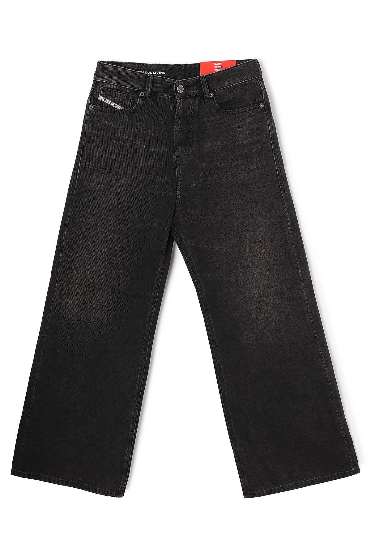DIESEL 1996 DSIRE Black Loose Wide Leg Denim Jeans Unisex
