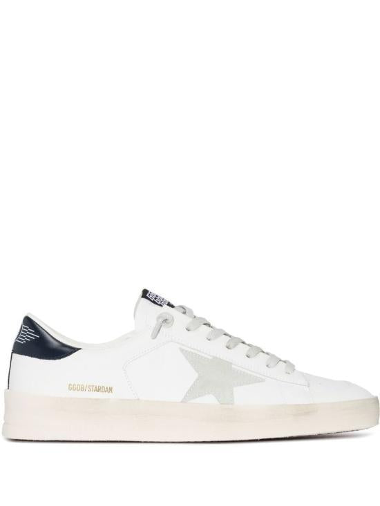GOLDEN GOOSE White Leather Low-Top Sneakers for Men GMF00128 F000567