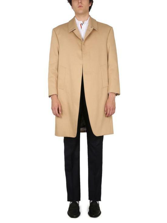 THOM BROWNE Mackintosh Balmacaan Overcoat Navy Wool Men's Coat
