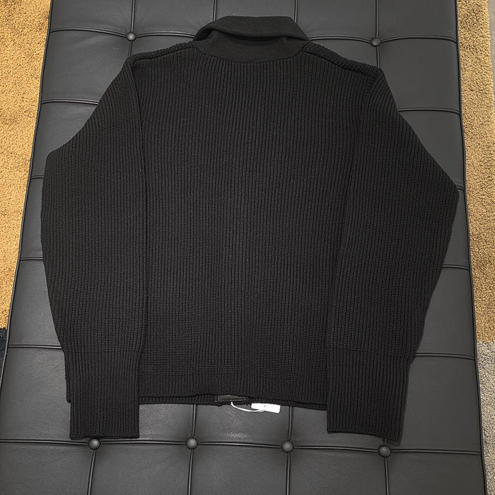 Chrome Hearts Black Cardigan with Dual Front Pockets