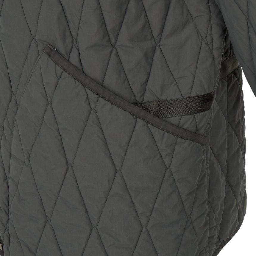 CP Company Men’s Quilted Jacket Gray Nylon Zip-Up