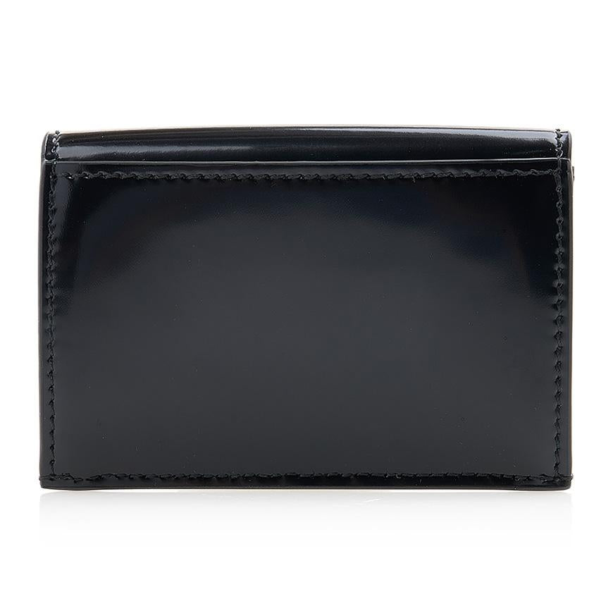Ferragamo Gancini Leather Card Holder Black 0760662 1