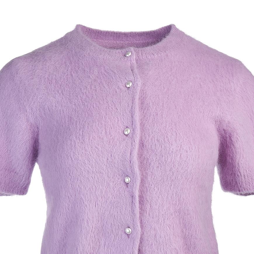Maison Margiela Women’s Angora Short-Sleeve Cardigan S29HP0008 S18269 379