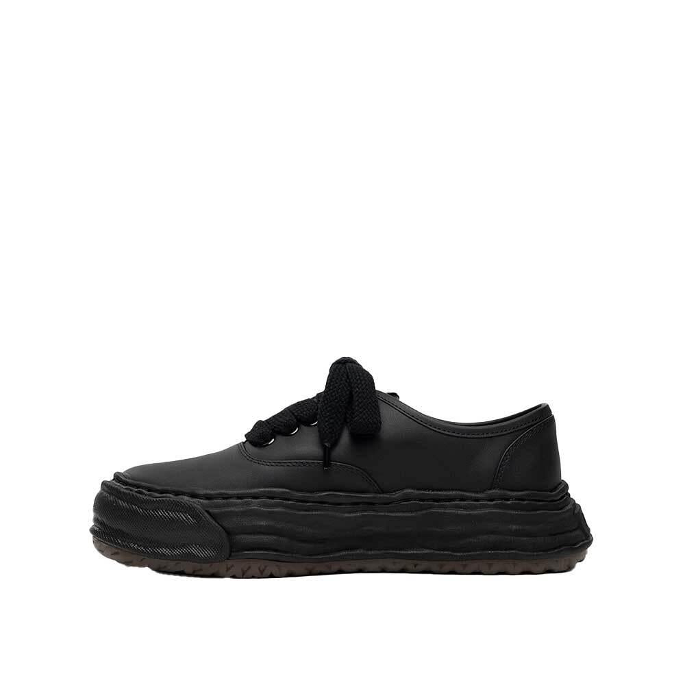 Maison Mihara Yasuhiro Black Leather Baker OG Sole Low-Top Sneakers