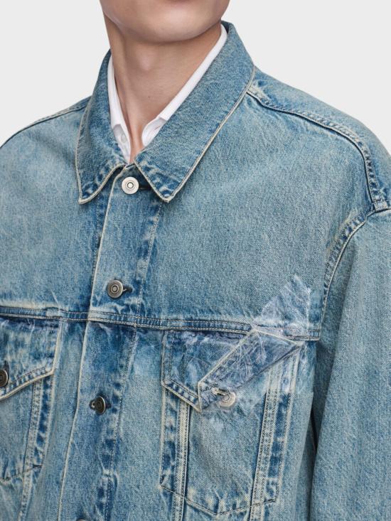 Maison Margiela Blue Denim Jacket Men’s Classic Trucker Style