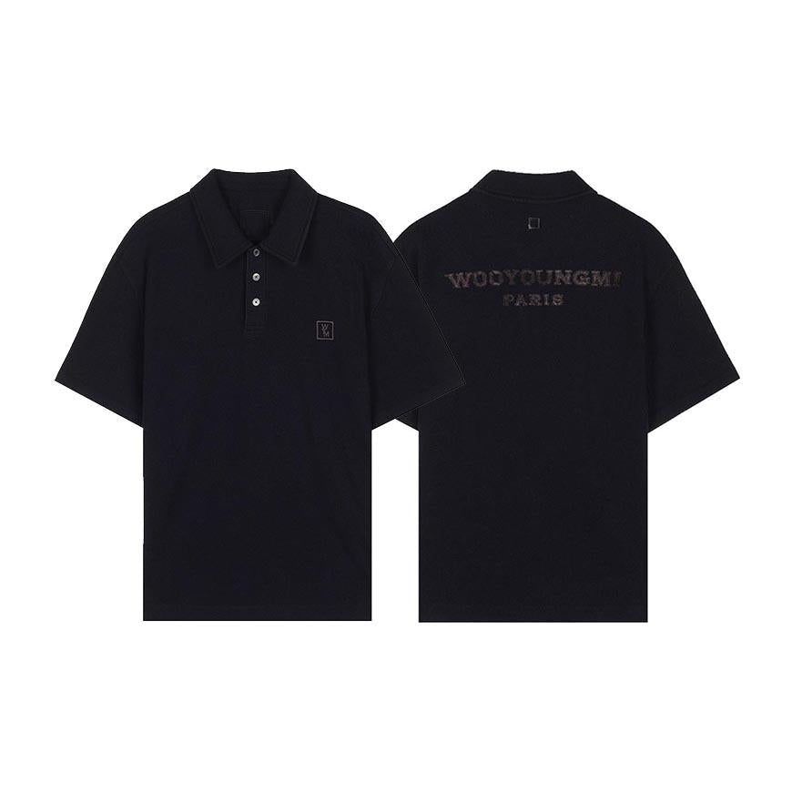 WOOYOUNGMI Men’s Back Logo Polo T-Shirt W261TS17 739B